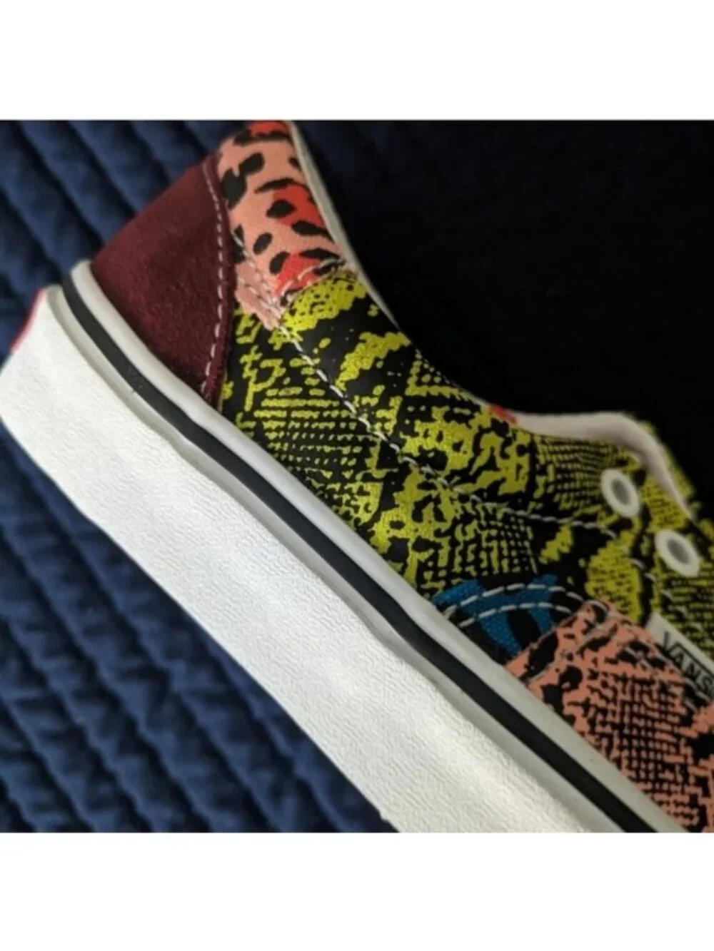 Vans Era Patchwork Leopard Snake Women 5.5 VNOA4BV401R Multicolor 0826